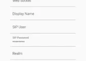 UI (SIP Account Settings)